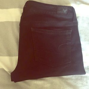 American eagle black jeggings
